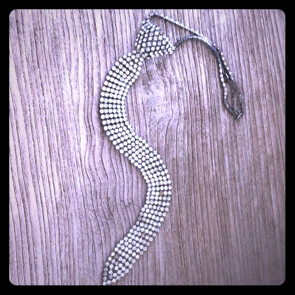 Vintage rhinestone tie